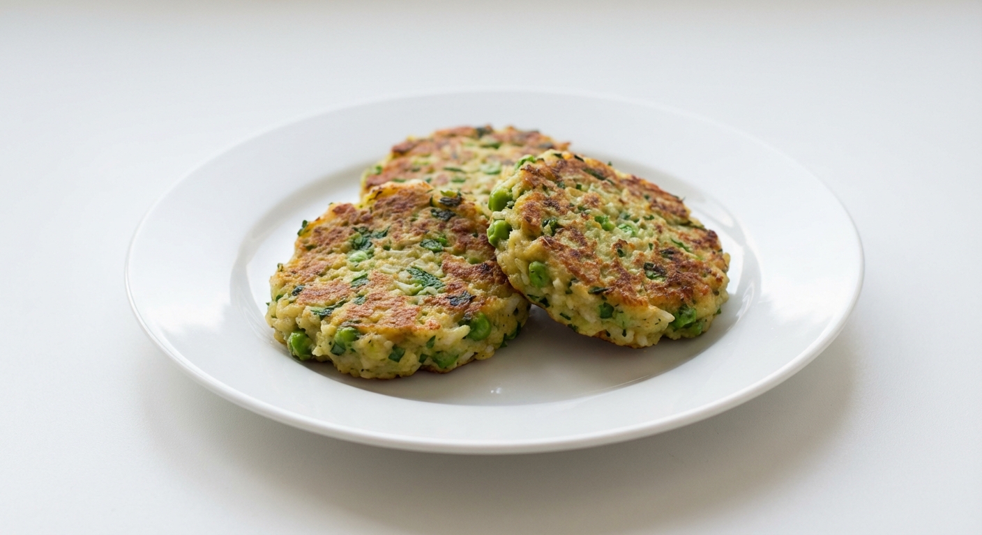 Placuszki z Groszku, Pietruszki i Ryżu