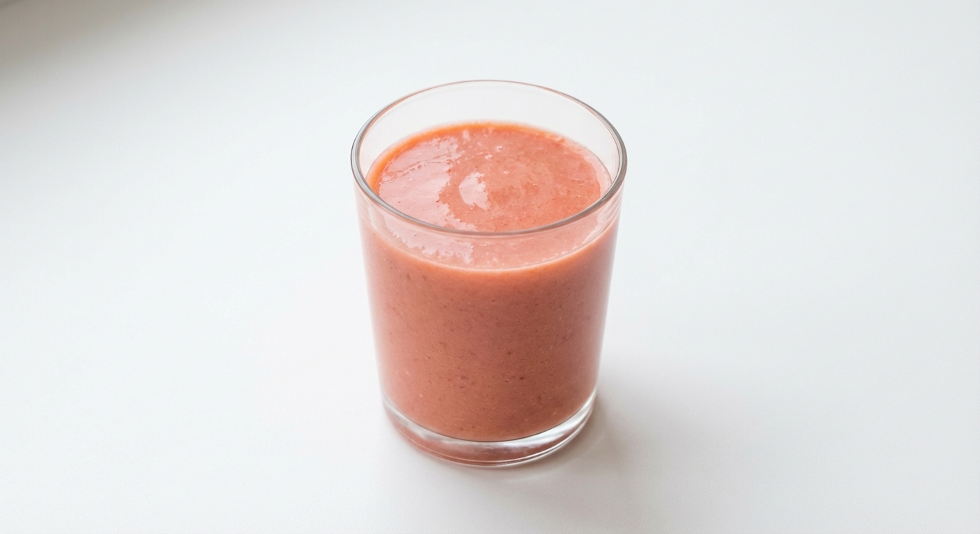 Smoothie bananowo-truskawkowe z miętą i miodem