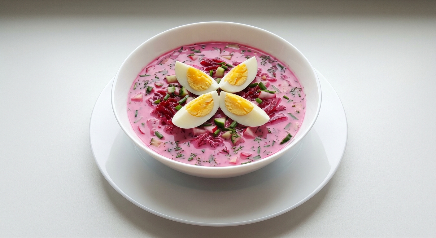 Kefir Chłodnik z Burakiem i Jajkiem