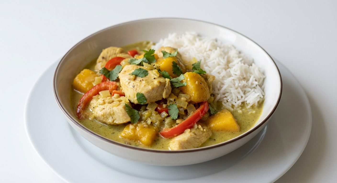 Kurczak Curry z Mango i Kolendrą