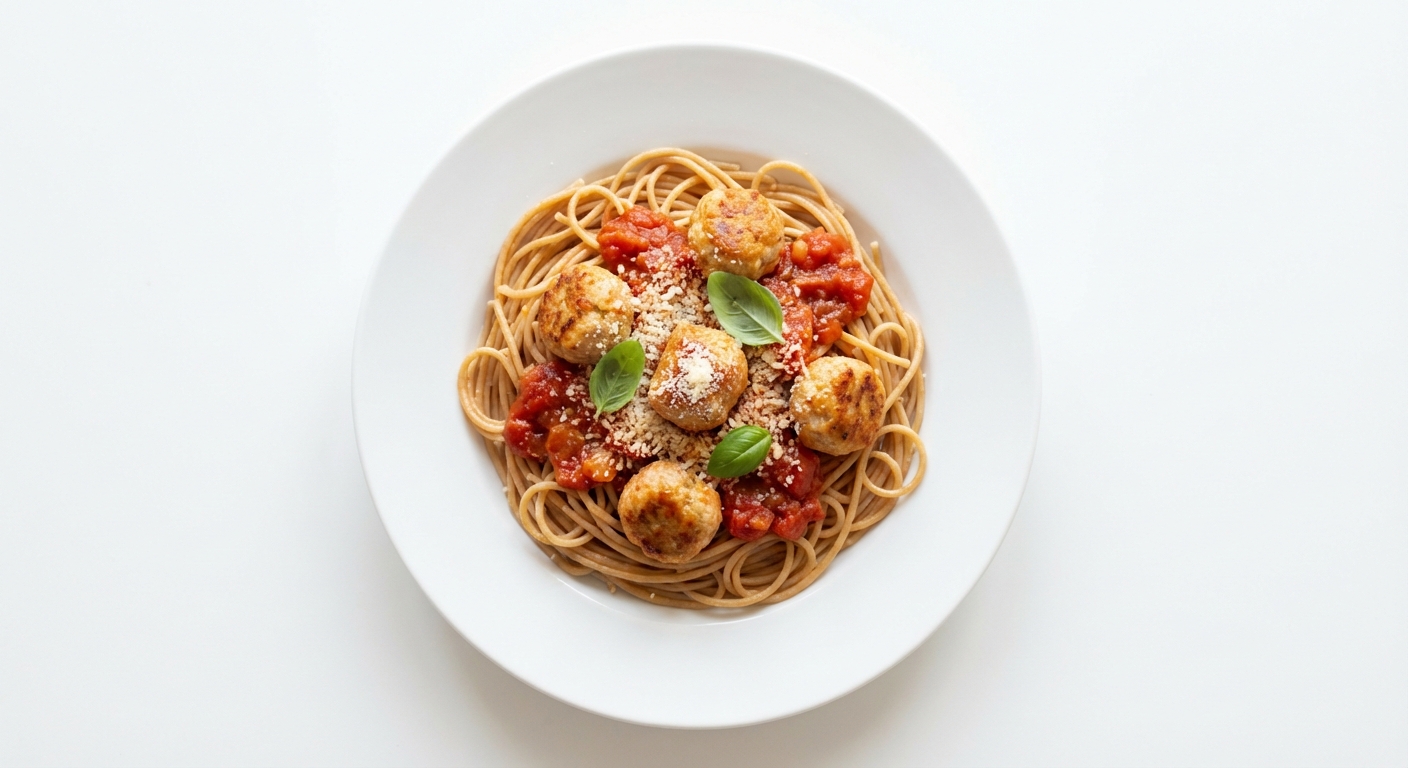 Spaghetti z Indykiem w Sosie Pomidorowym