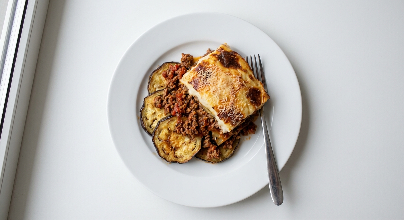 Musaka z Wołowiną i Beszamelem