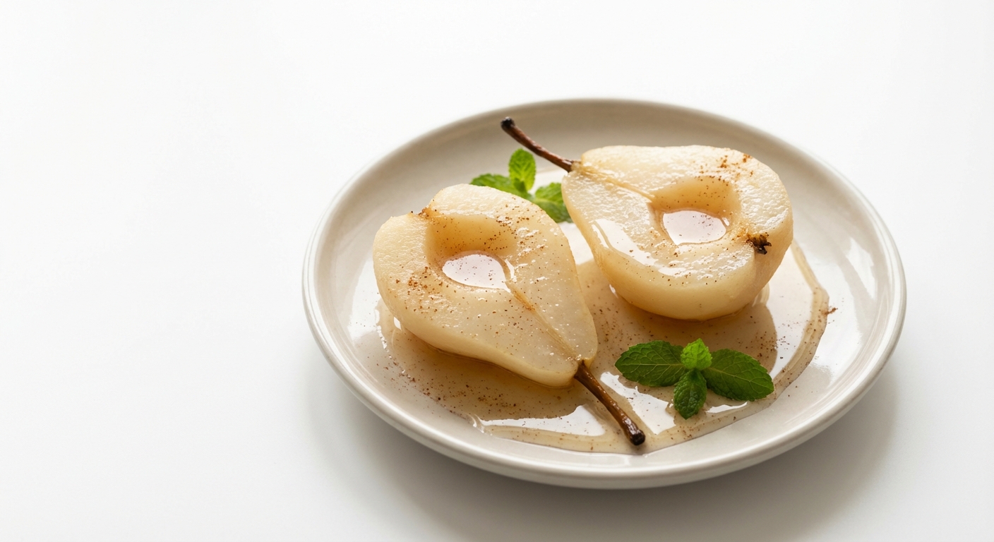 Gruszki Pieczone w Winie z Miodem