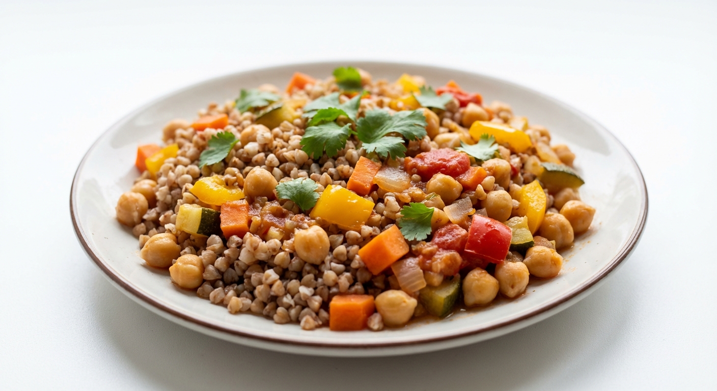 Kasza Gryczana z Warzywami i Ciecierzycą