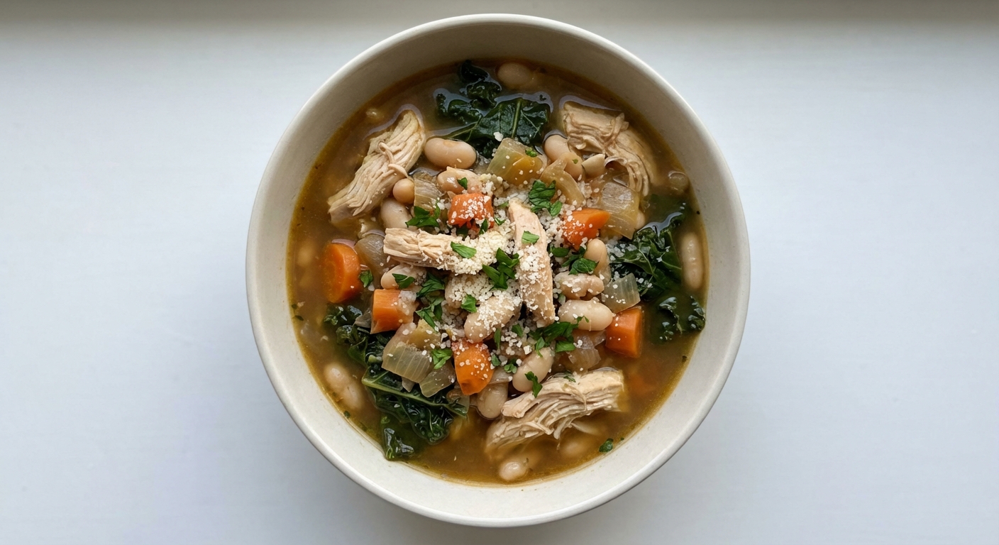 Gulasz z Kurczaka, Fasoli i Jarmużu