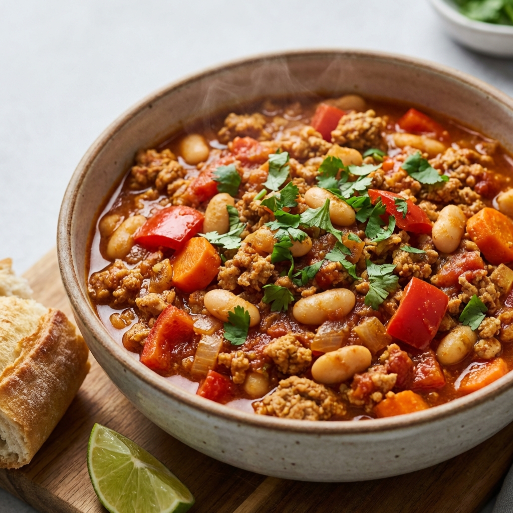 Pikantne Chili z Indyka i Fasoli