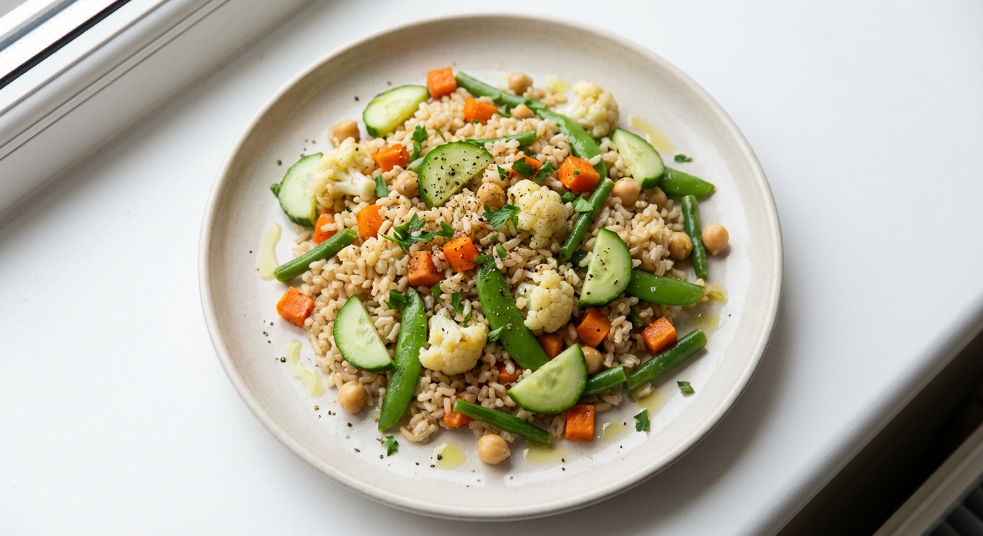 Pilaw z Brązowego Ryżu i Warzyw