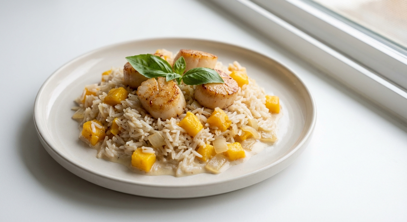 Ryż Basmati z Mango i Przegrzebkami