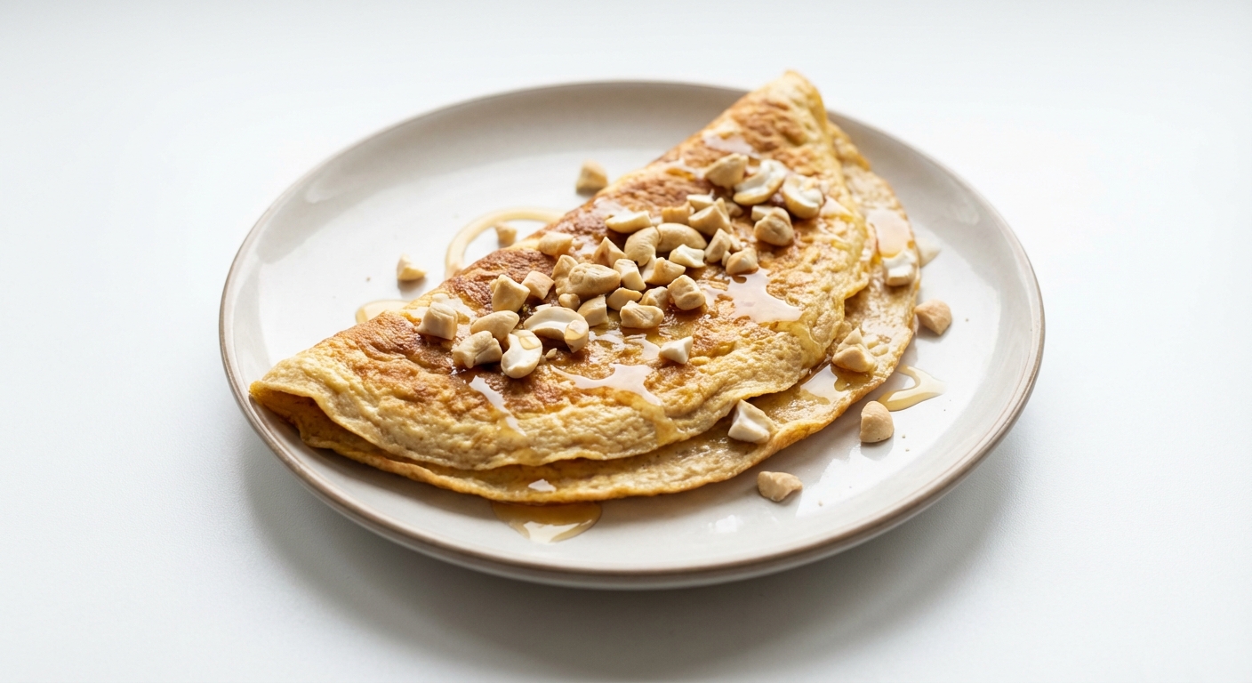 Omlet z Orzechami, Miodem i Białkiem