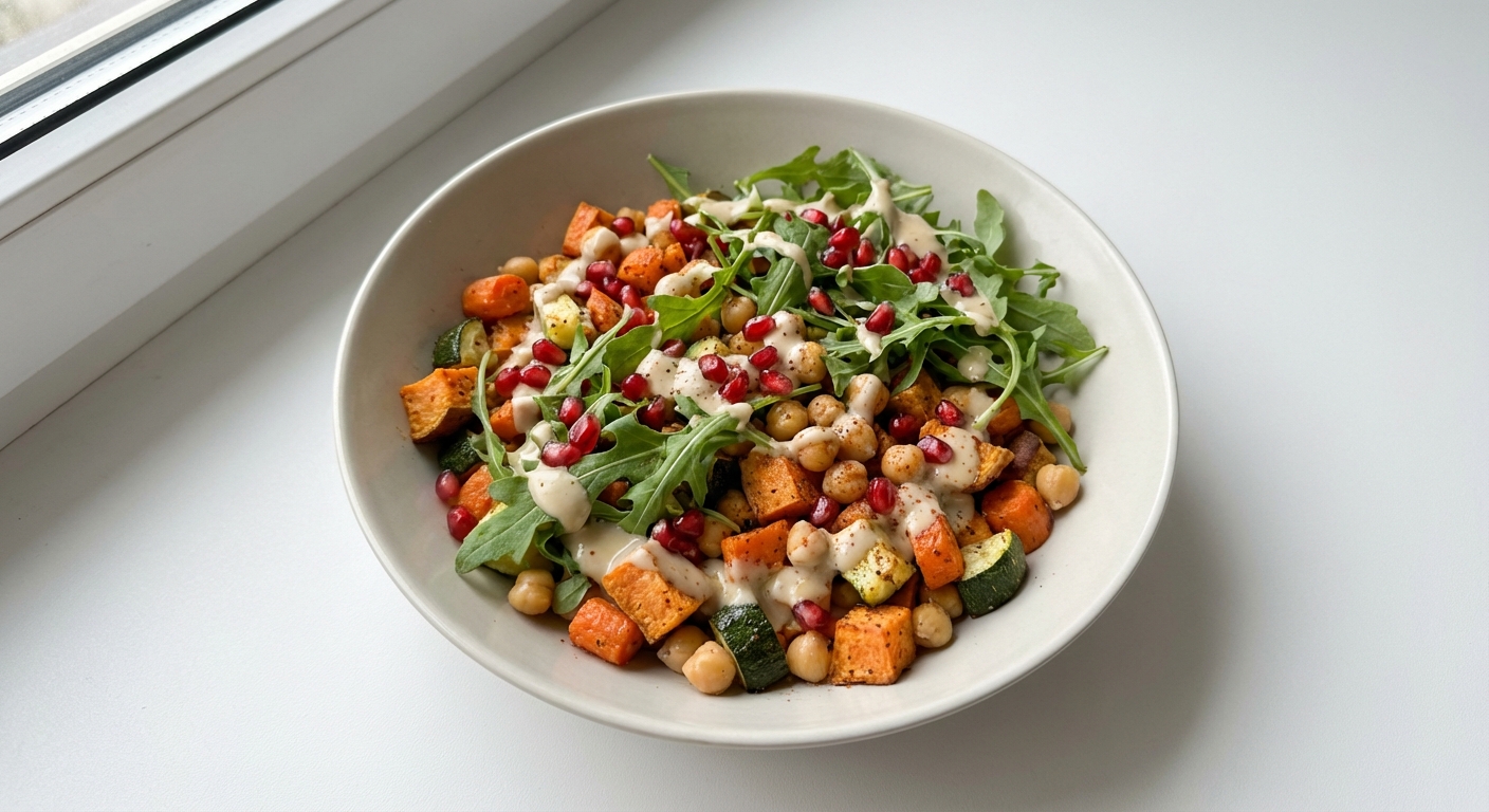 Bowl z Batatów, Ciecierzycy i Tahini