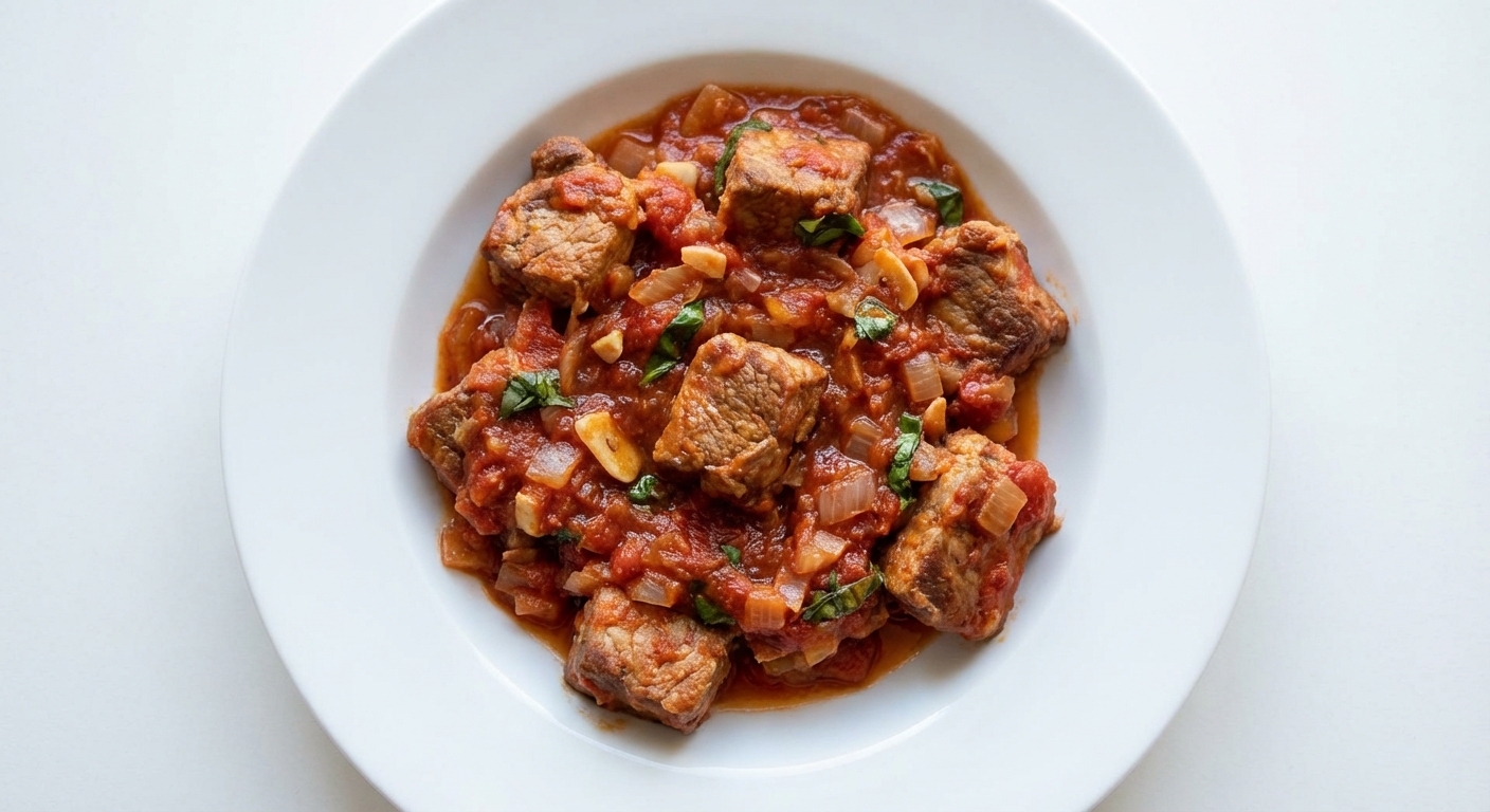 Łopatka w sosie pomidorowo-ziołowym