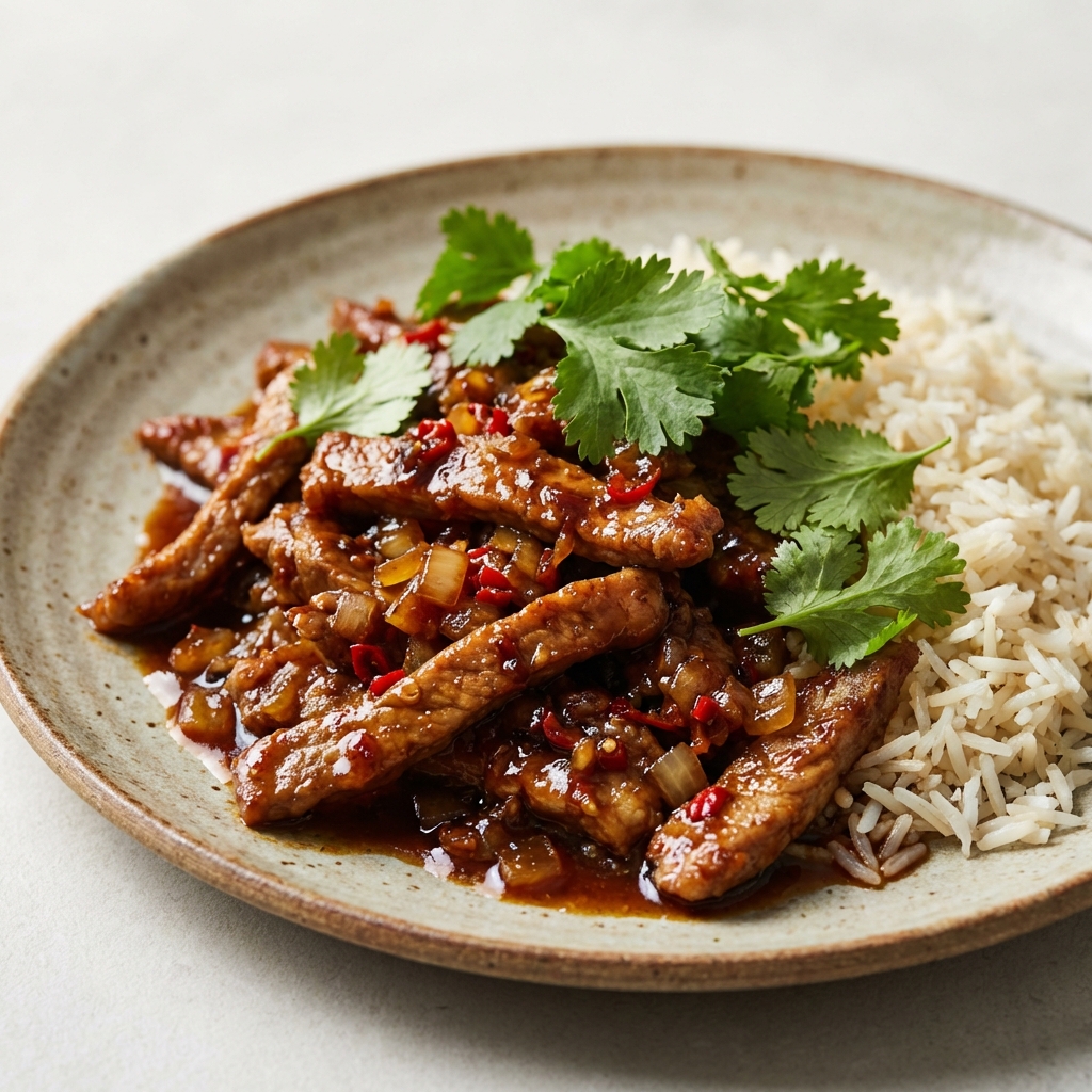 Łopatka w Miodowo-Sojowym Sosie Chili