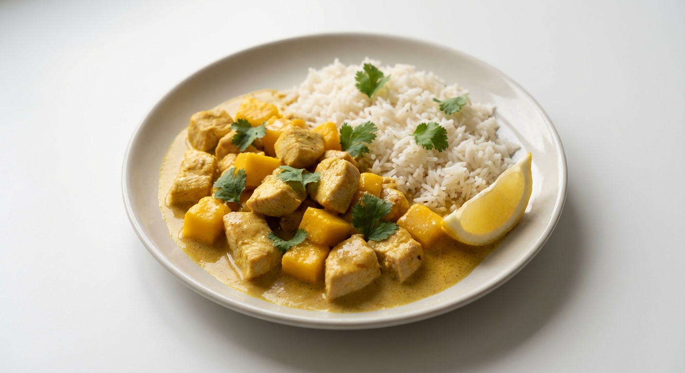 Kurczak Curry z Mango i Kokosem