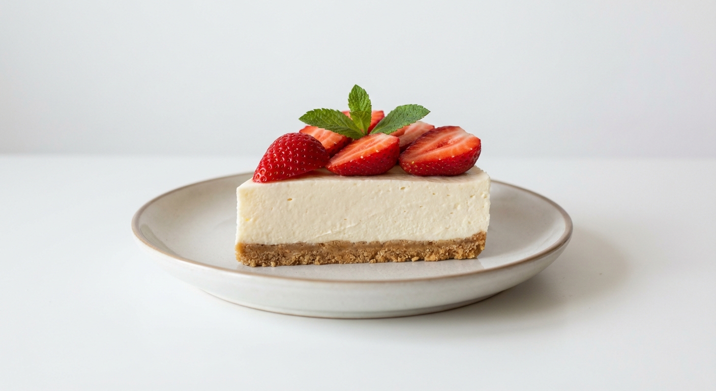 Twarogowy Sernik z Truskawkami i Miodem