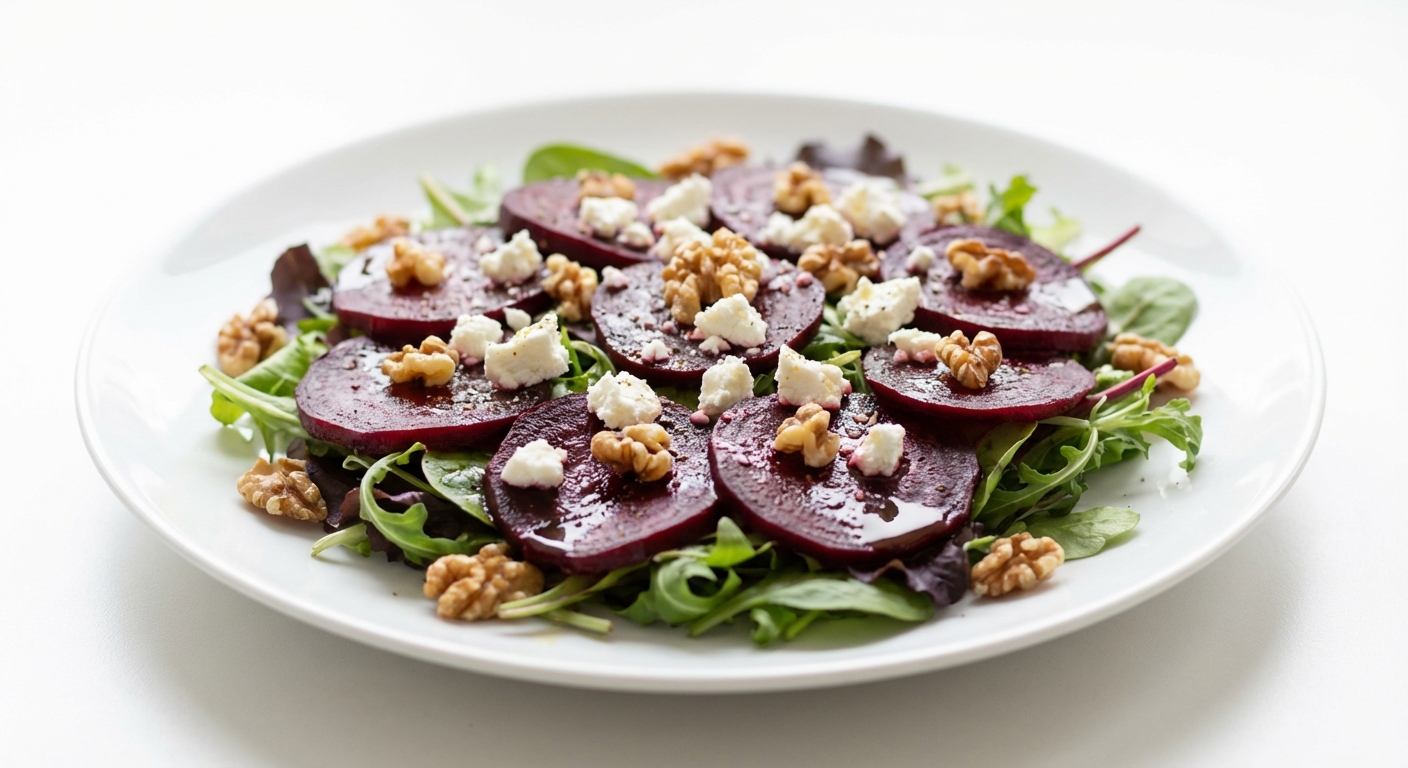 Sałatka z Buraków, Sera Koziego i Orzechów