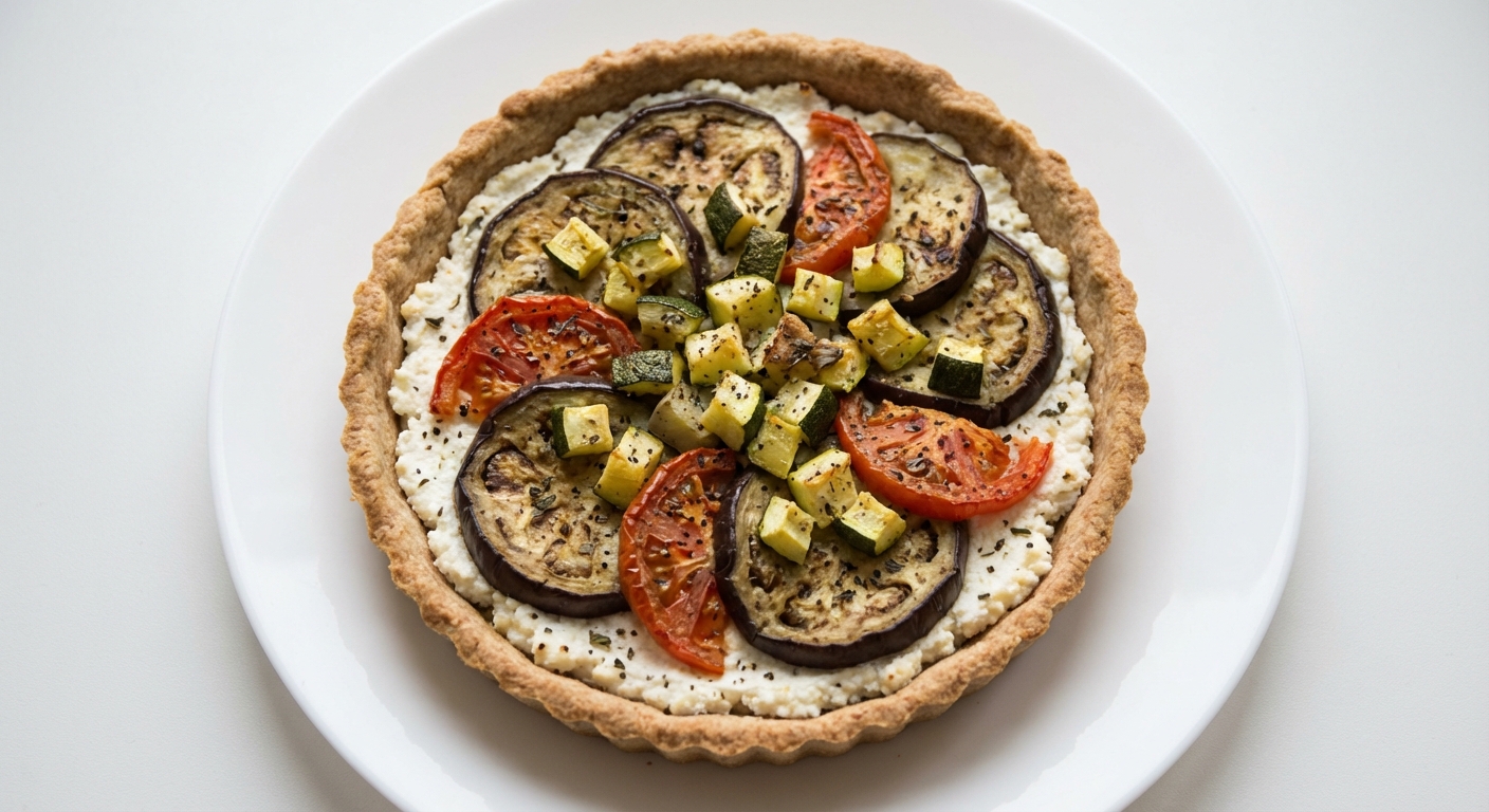 Tarta z Warzywami i Twarogiem