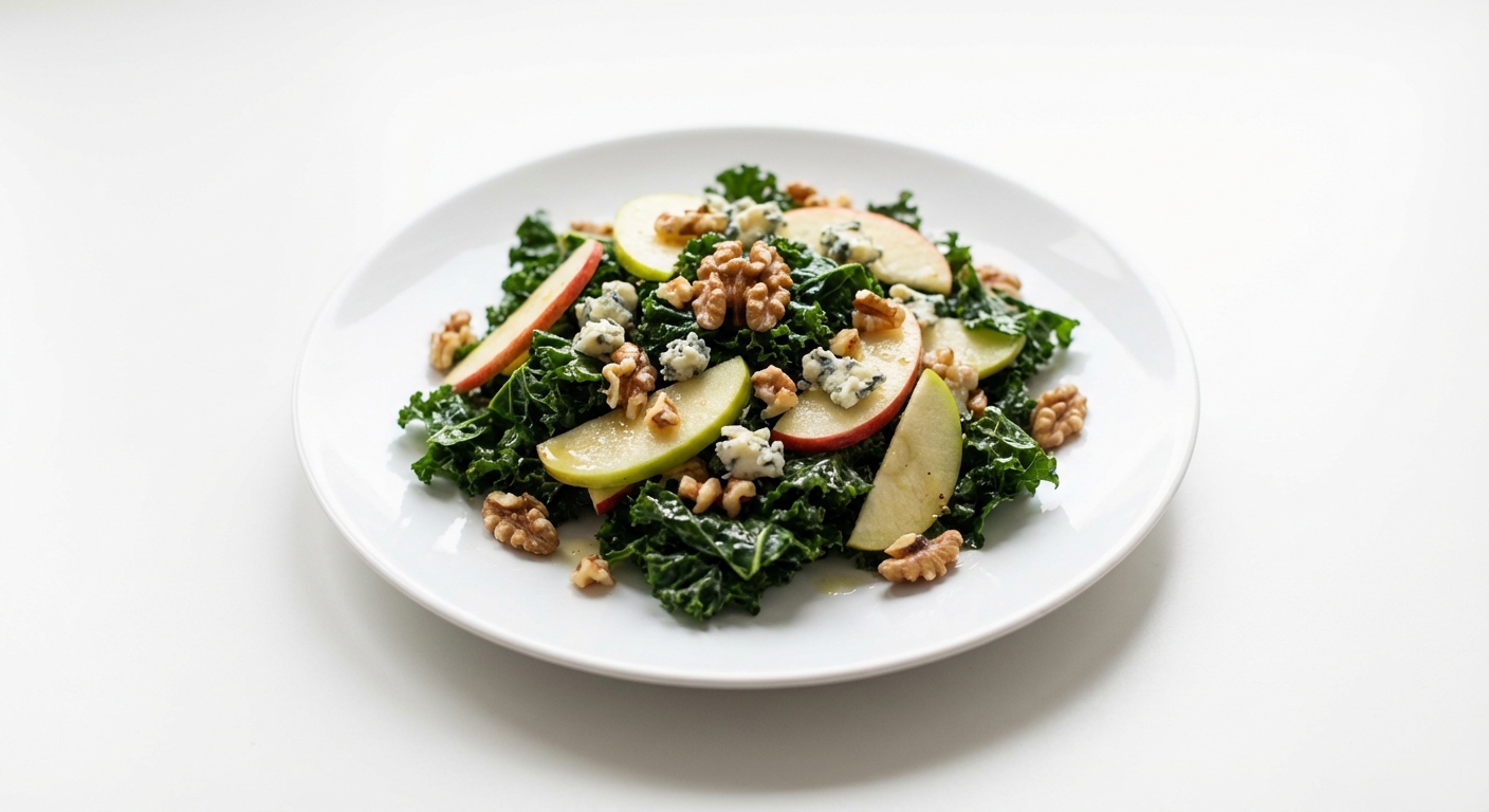 Sałatka z Jarmużu, Jabłka i Gorgonzoli