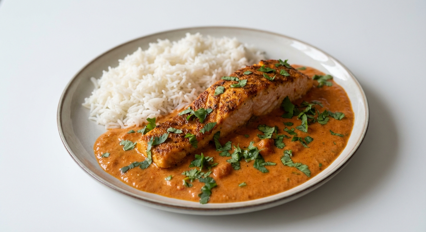 Łosoś w Tikka Masala Kokosowym