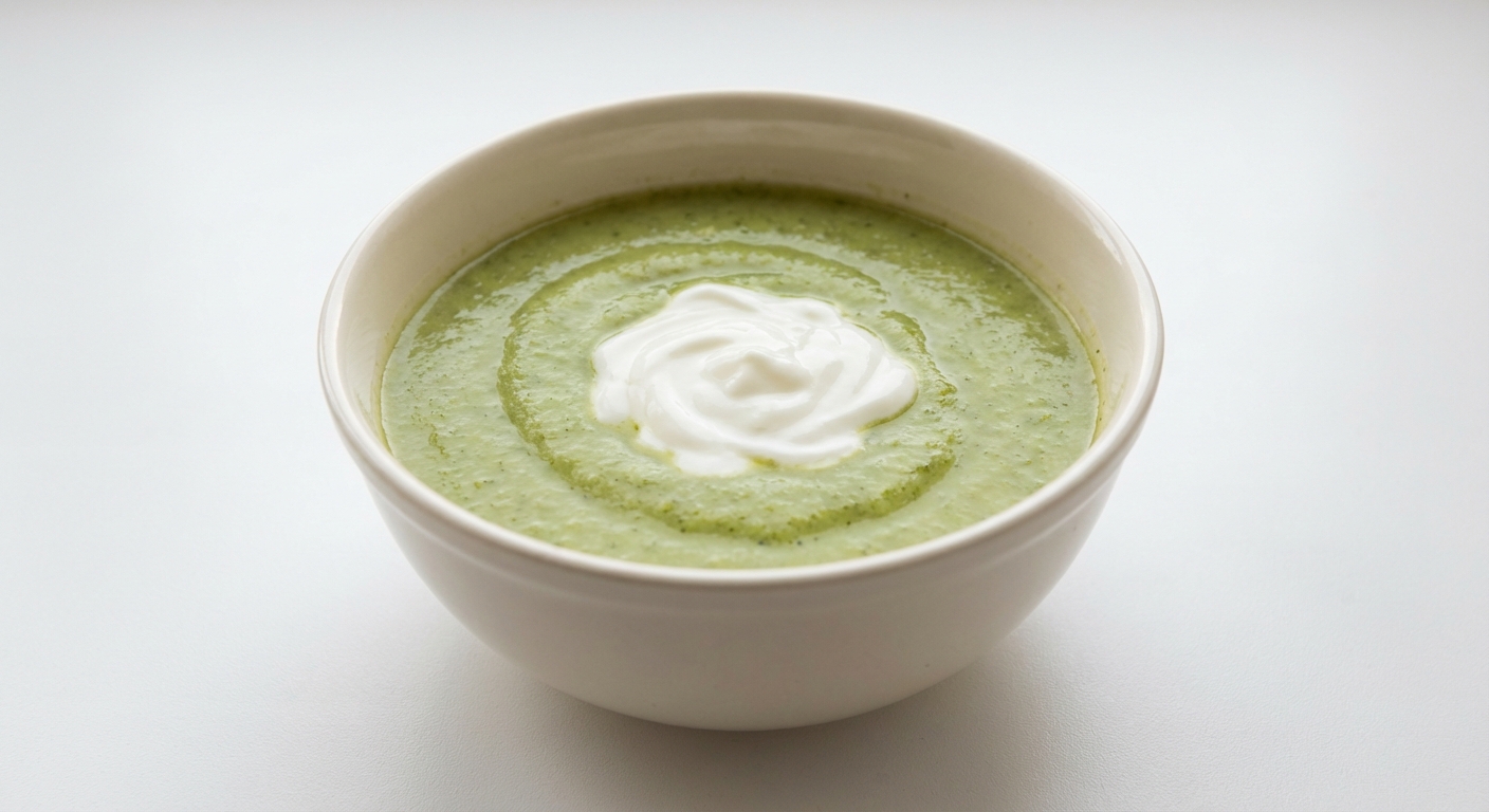 Brokułowa Zupa Krem z Jogurtem