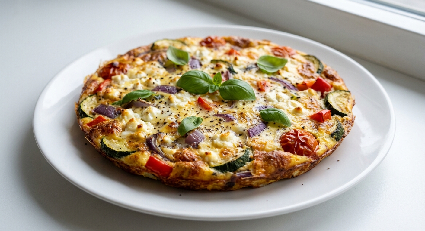 Frittata z Warzywami i Twarogiem