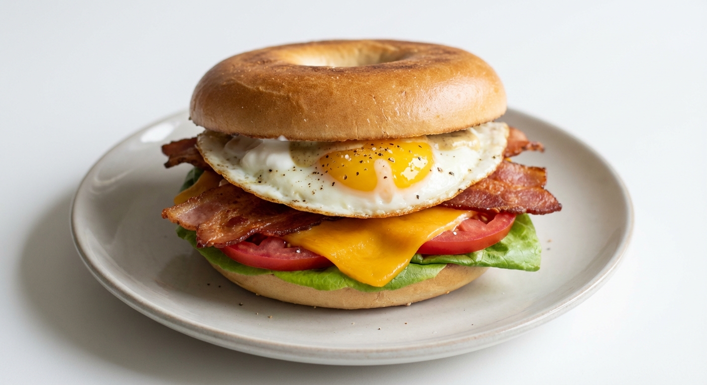 Bajgiel z Jajkiem, Bekonem i Cheddarem