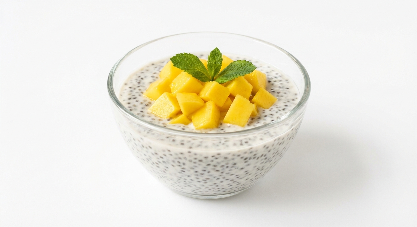 Chia z Mango na Kokosowym Mleczku