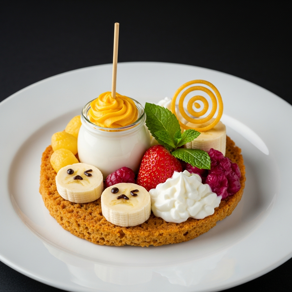 Pełnoziarniste Placuszki Bananowe z Jagodami