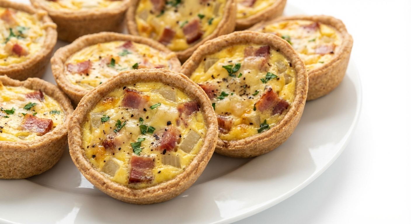 Mini Quiche z Boczkiem i Gruyere
