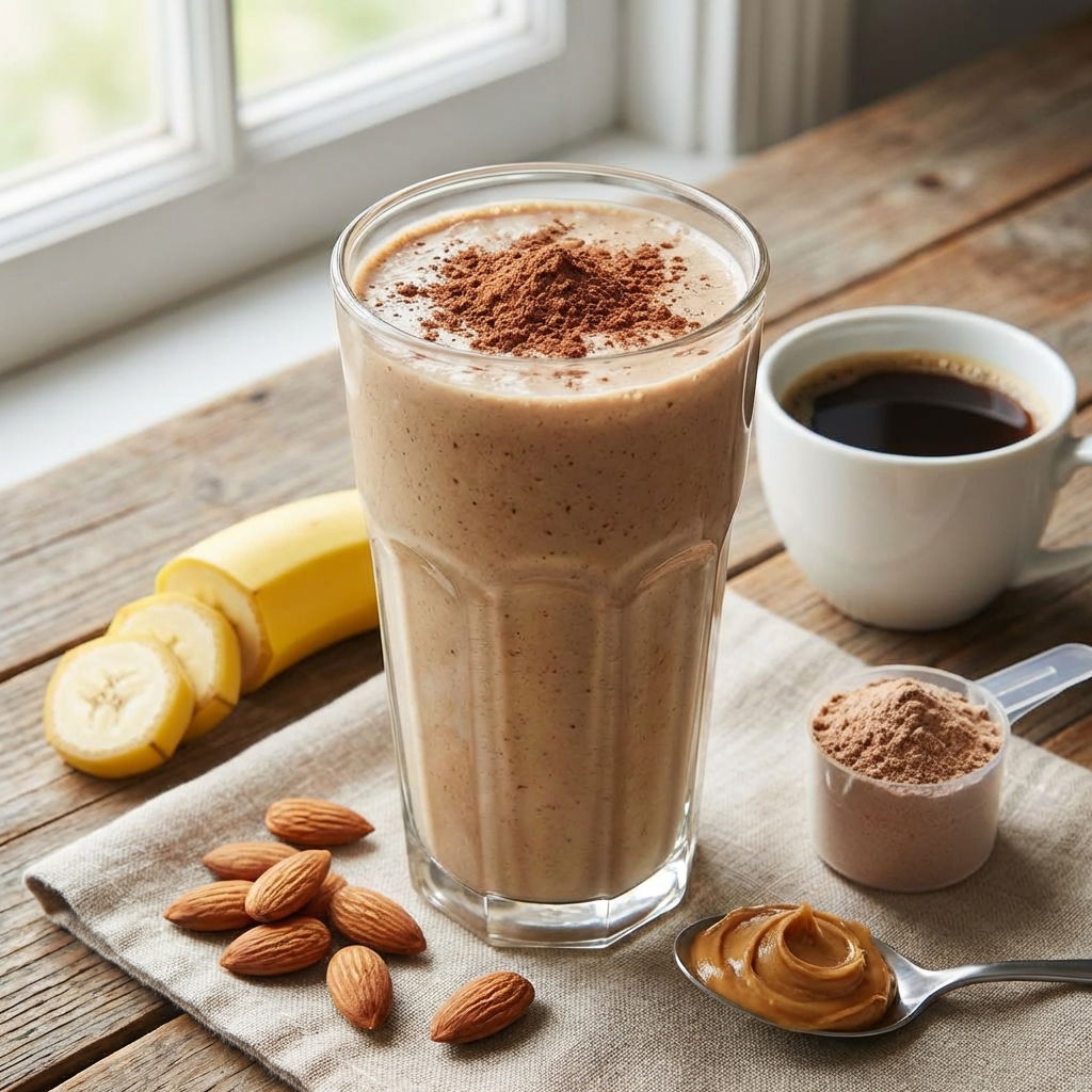 Kawa, Banan i Proteinowy Shake