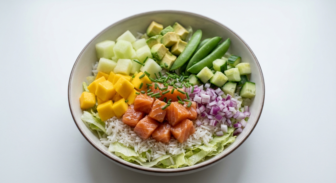Poke Bowl z Łososiem i Mango