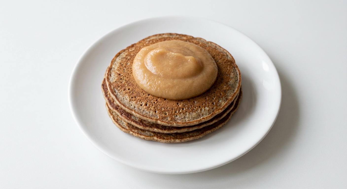 Gryczane placuszki z musem jabłkowym