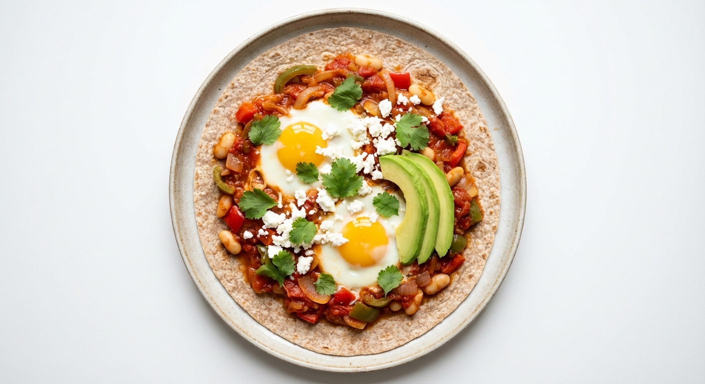 Jajka Rancheros z Twarogiem i Awokado