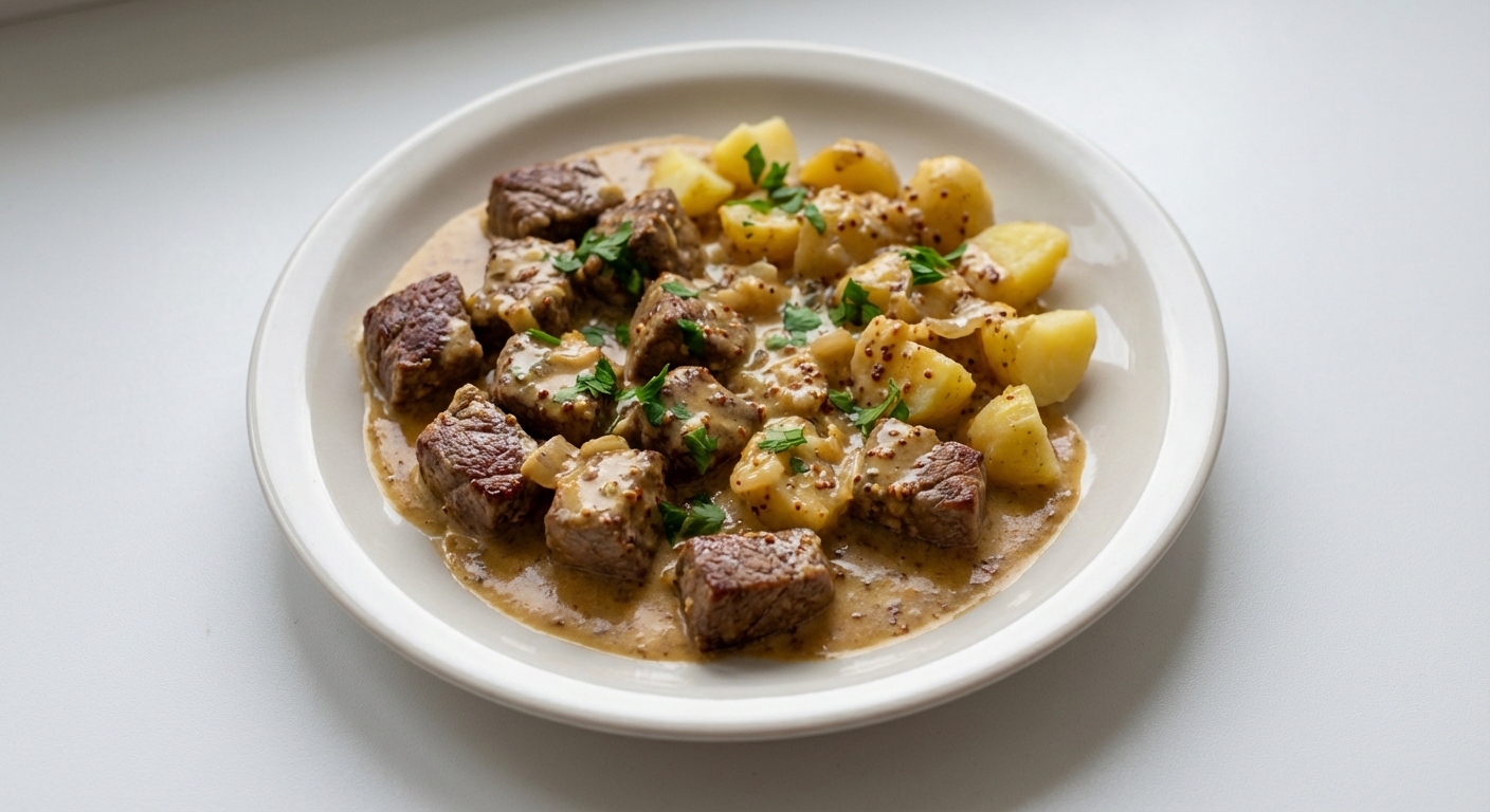 Polędwica w sosie musztardowo-miodowym