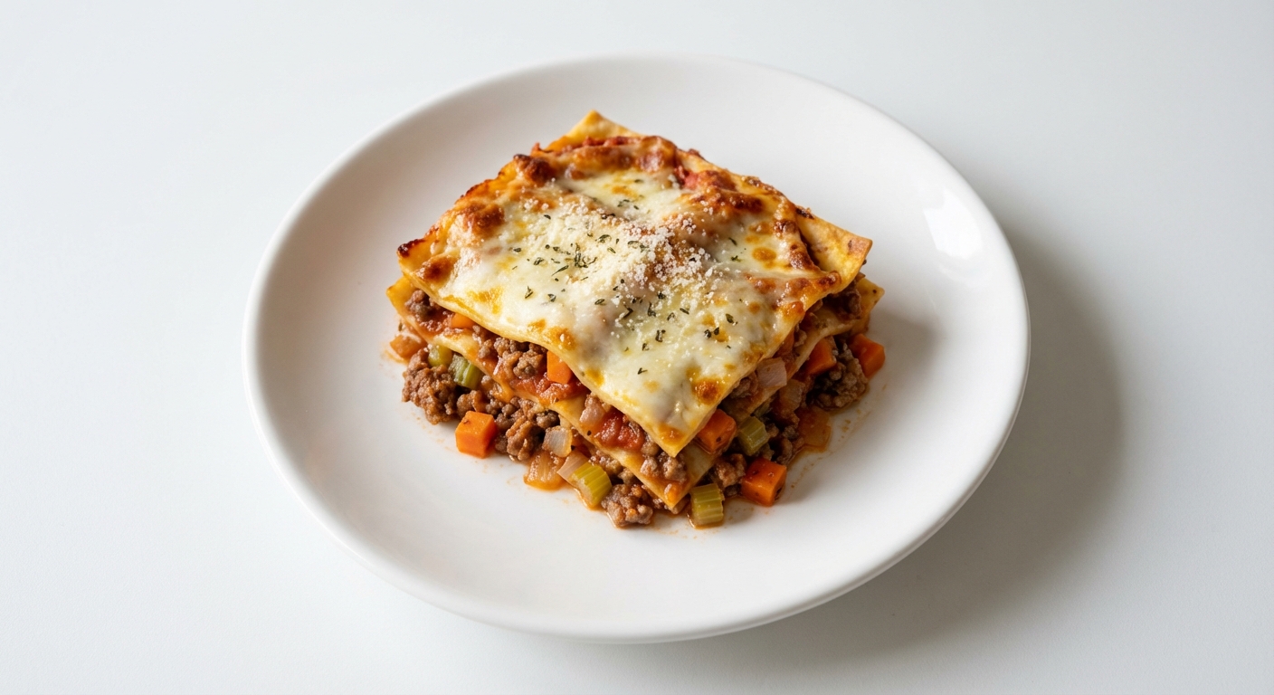 Lasagne z Wołowiną i Warzywami