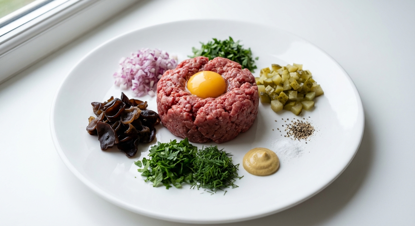 Tatar z Polędwicy i Grzybki Mun