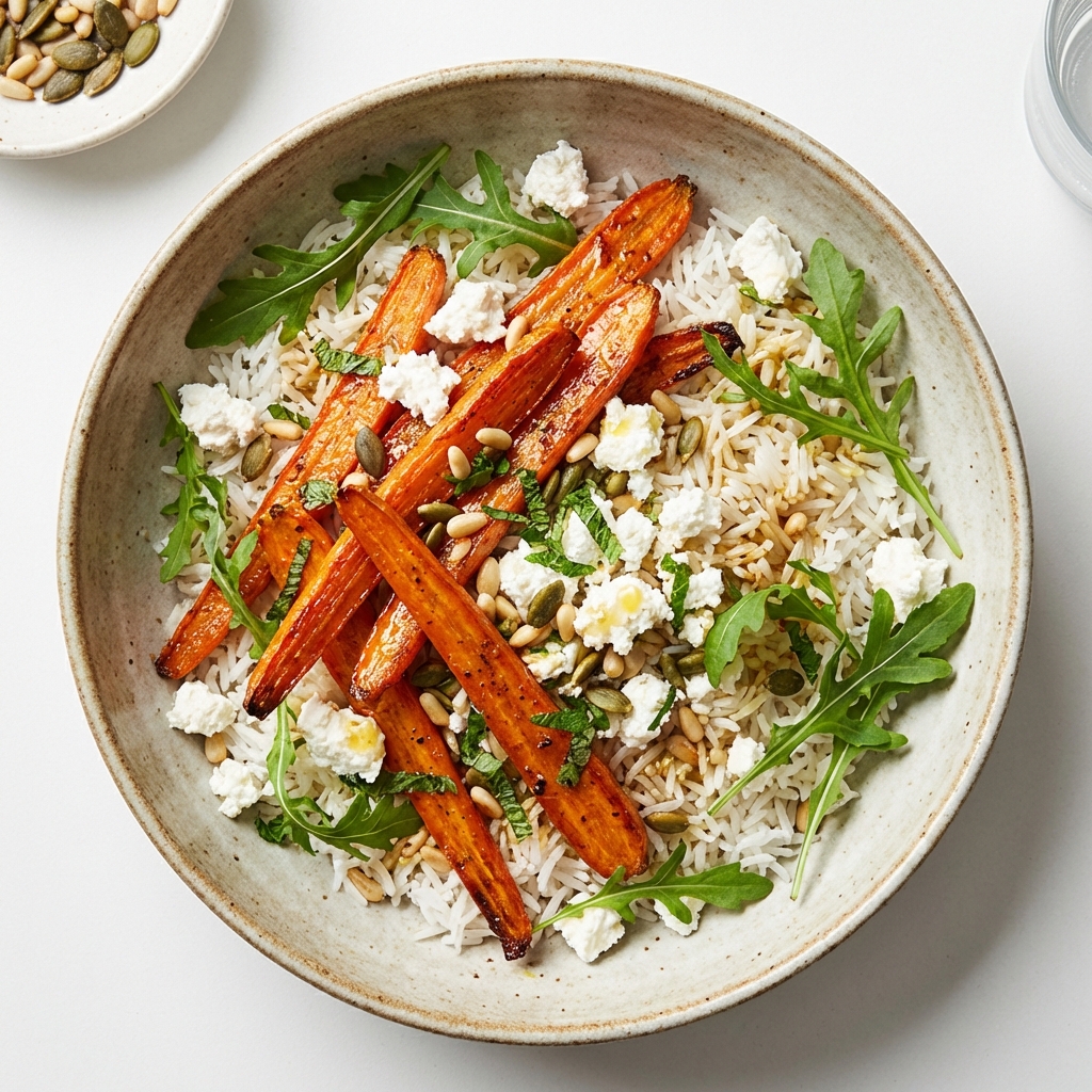 Sałatka z Marchewki, Ryżu i Twarogu