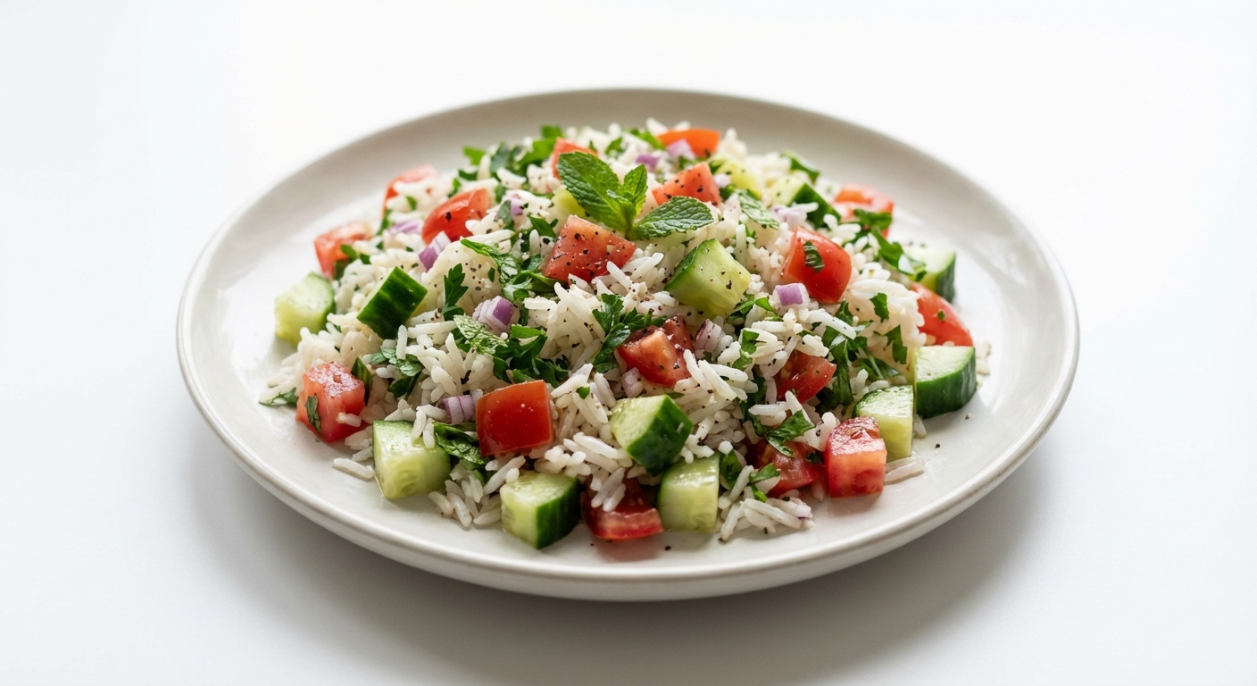 Sałatka z Ryżu Basmati, Ziół i Warzyw