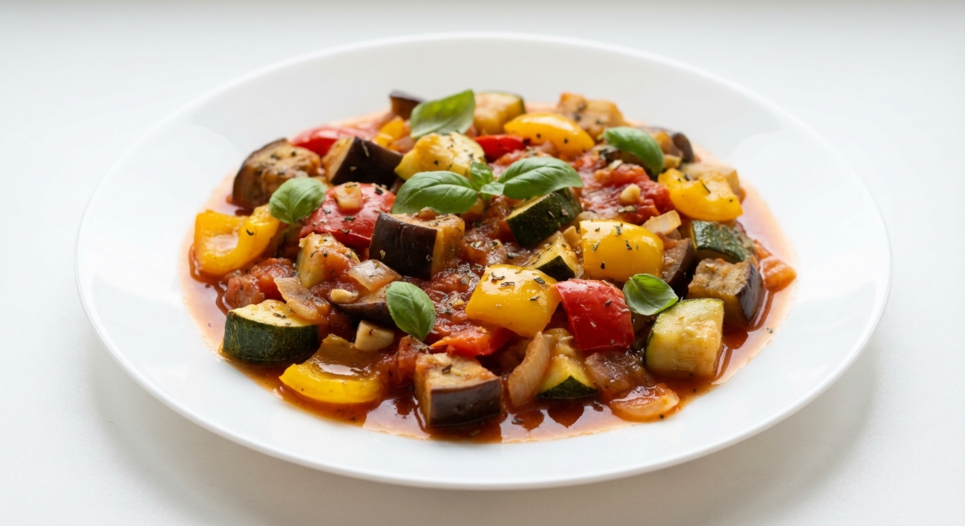 Ratatouille z Bakłażanem, Cukinią i Papryką