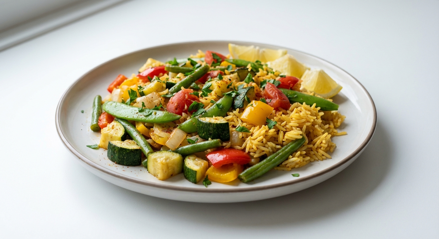 Paella z Ryżu Basmati i Warzyw