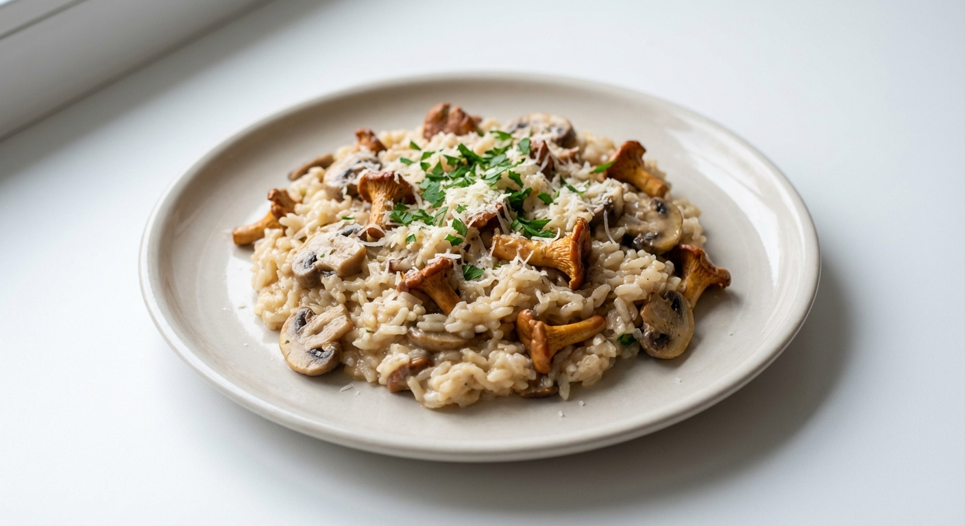 Risotto z Kurkami i Pieczarkami