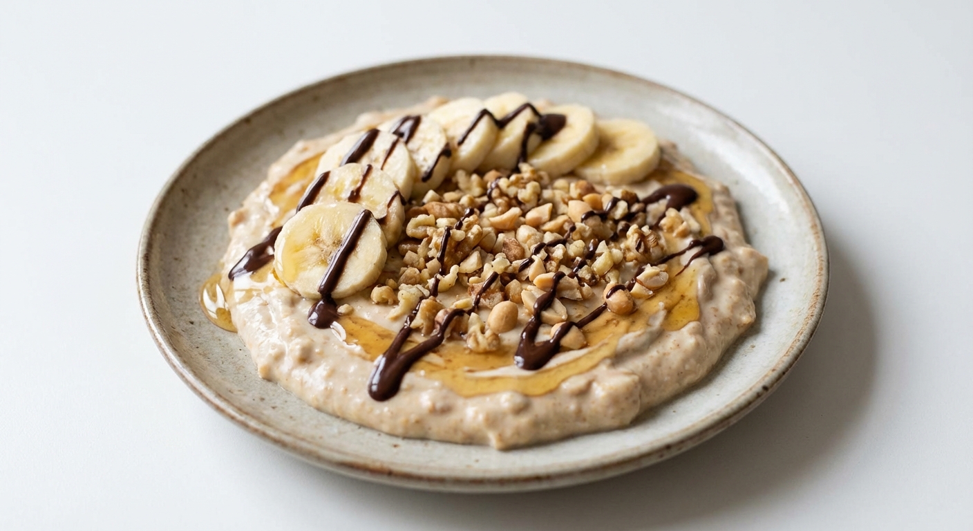 Skyr z Orzechami, Bananem i Czekoladą