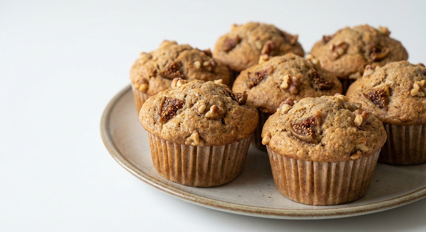 Figowe Muffinki z Miodem i Orzechami