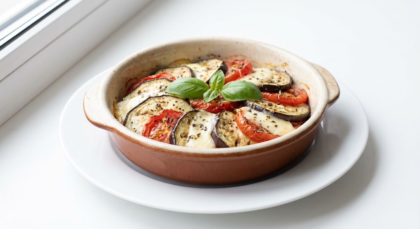 Zapiekanka z Bakłażana, Pomidora i Mozzarelli