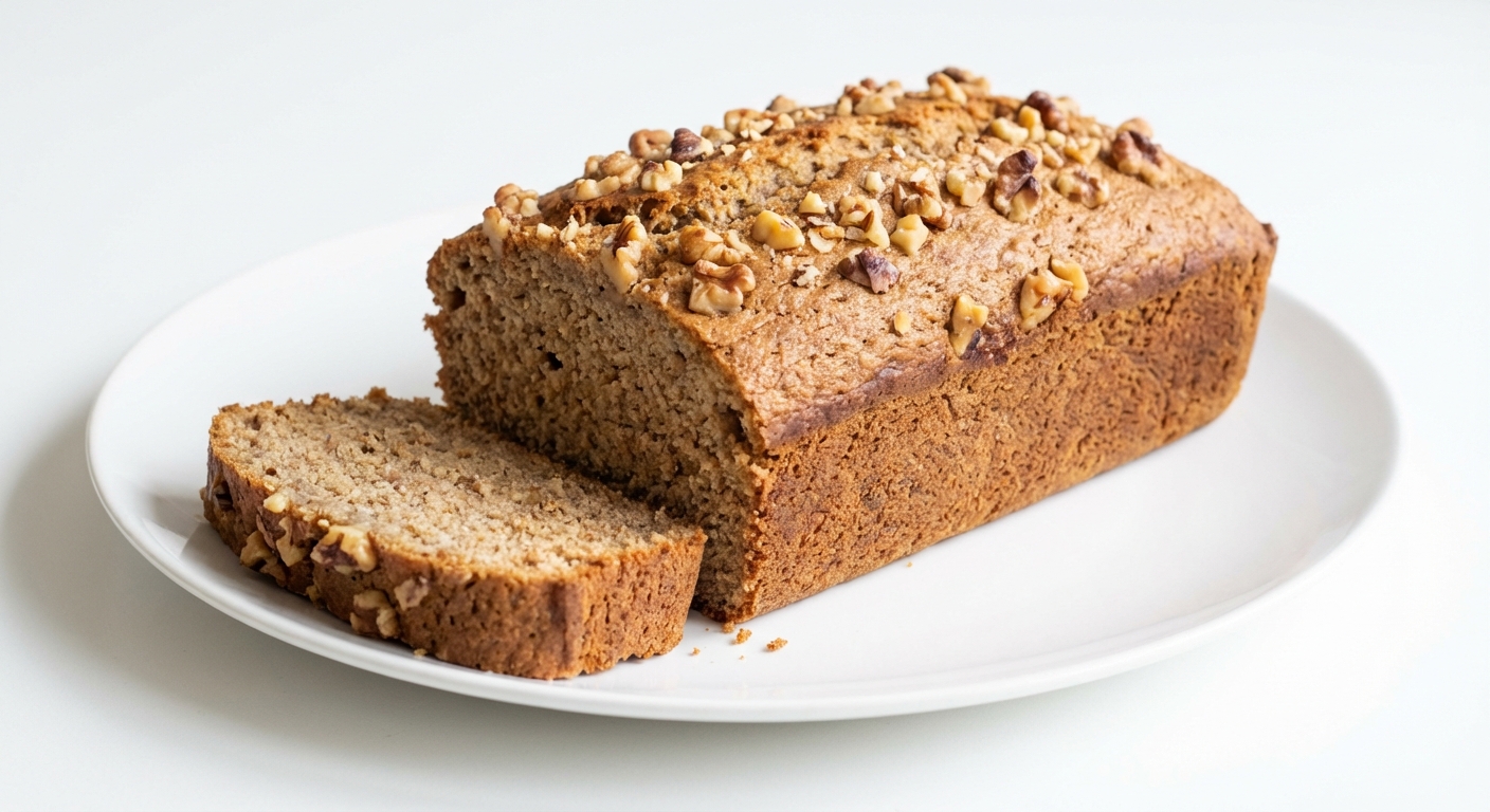 Pełnoziarnisty Chlebek Bananowy z Orzechami i Miodem