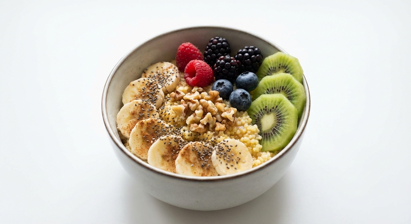 Jaglany Poranek: Kasza z Owocami i Miodem