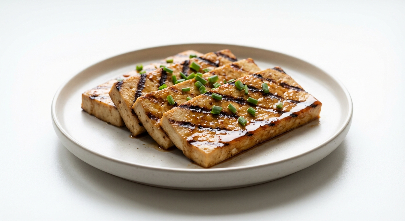 Grillowane Tofu w Miodowo-Imbirowym Teriyaki