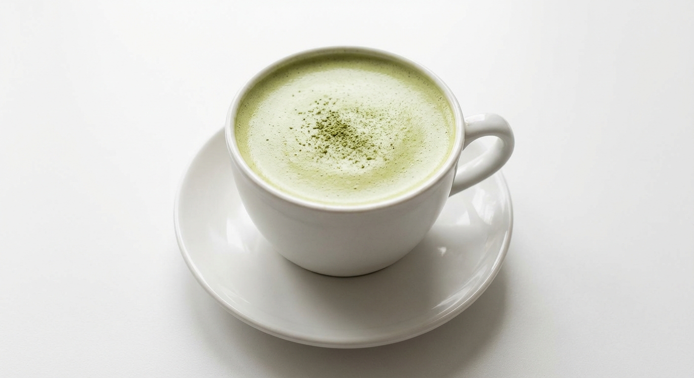 Migdałowe Matcha Latte z Miodem