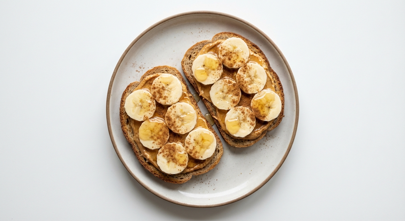Żytni Tost z Bananem i Miodem