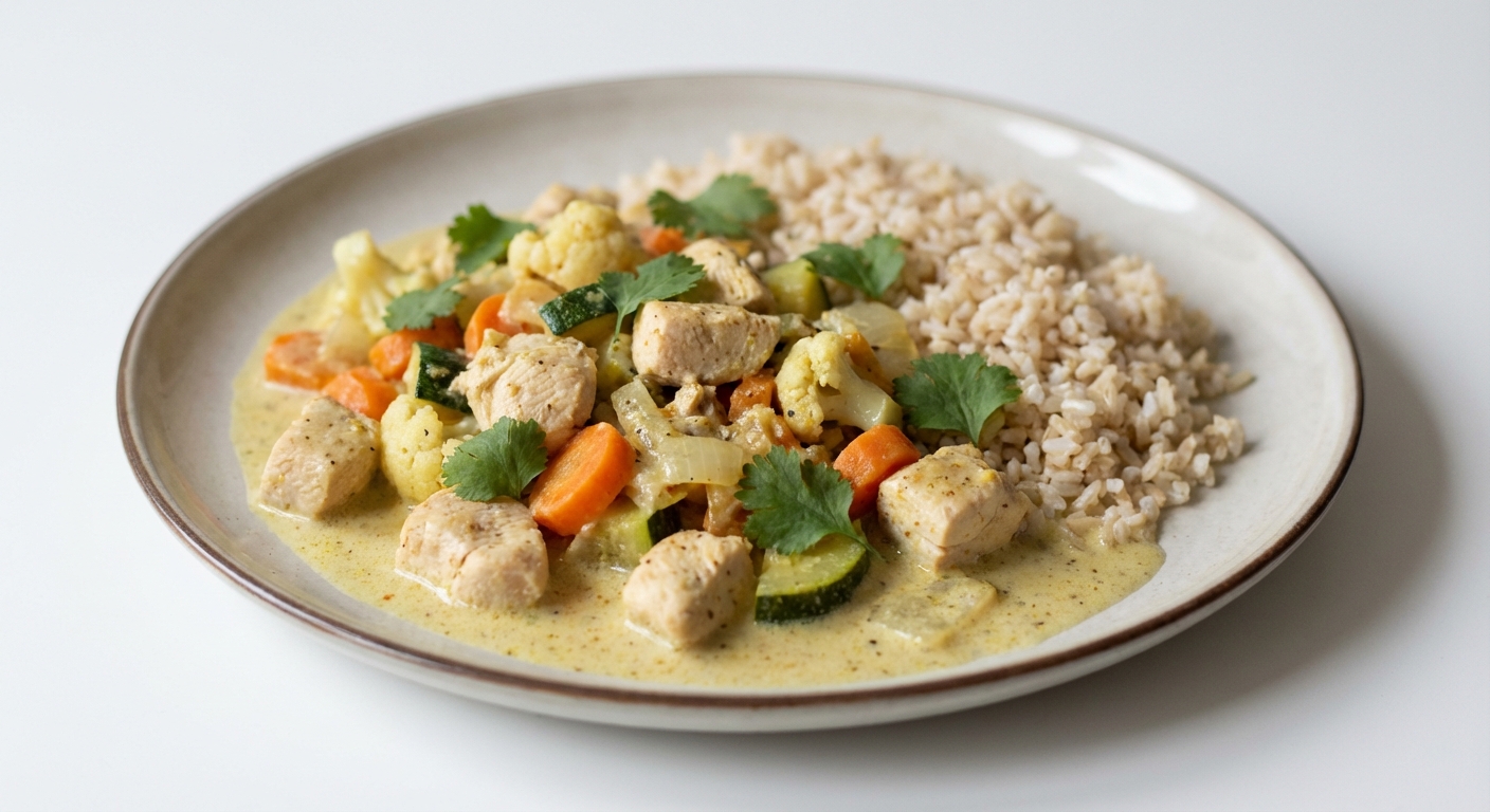 Kremowa Korma z Kurczaka i Warzyw