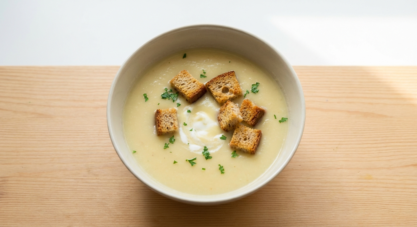 Krem z Kalafiora z Grzankami Żytnimi